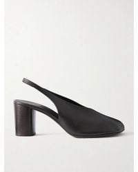 Lemaire - Glove 80 Leather Slingback Pumps - Lyst