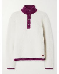Aimé Leon Dore - Chalet Appliquéd Wool-Blend Chenille Sweater - Lyst