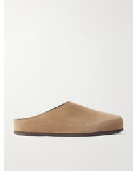 Studio Nicholson - Wearing Suede Slip-Ons - Lyst