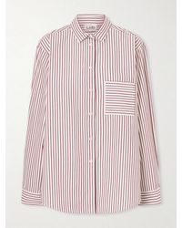 Lido - Striped Cotton-Poplin Shirt - Lyst