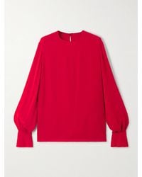Valentino Garavani - Ruffled Silk Blouse - Lyst