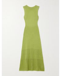 Escvdo - Net Sustain Tondero Open-Back Knitted Cotton Midi Dress - Lyst