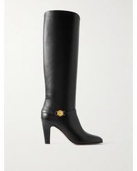 Chloé - Eve Embellished Leather Knee Boots - Lyst