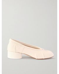 Maison Margiela - Tabi Ballerina Split-Toe Leather Pumps - Lyst