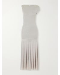 St. Agni - Ribbed Tencel Lyocell-Blend Jersey Maxi Dress - Lyst