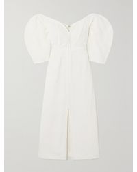 Mara Hoffman - + Net Sustain Leonara Off-the-shoulder Lyocell And Linen-blend Midi Dress - Lyst
