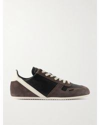 Rick Owens - Low-Top Sneakers With Suede Inserts - Lyst