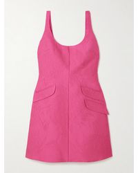 Emilia Wickstead - Talia Cloqué Mini Dress - Lyst