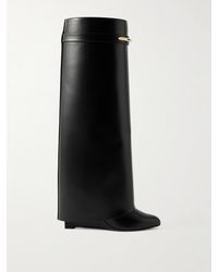 Givenchy - Shark Leather Knee Boots - Lyst