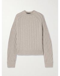 Proenza Schouler - Delta Ribbed Wool And Cashmere-Blend Sweater - Lyst