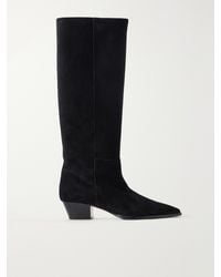 Aeyde - Medea 40 Suede Knee Boots - Lyst