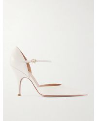 Gianvito Rossi - Sofia D'Orsay 95 Leather Pumps - Lyst