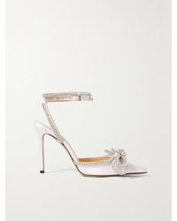 Mach & Mach - Silk Double Bow High Heels - Lyst