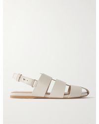 JW Anderson - Fisherman Embossed Leather Sandals - Lyst
