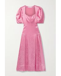 Jonathan Simkhai Midikleid Aus Spitze In Weiss Lyst