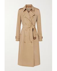 Burberry The Chelsea Heritage Cotton-gabardine Trench Coat - Natural