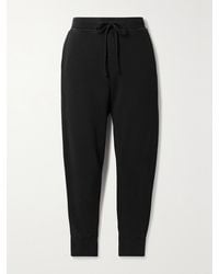 Nili Lotan - Nolan Cropped Cotton-jersey Track Pants - Lyst