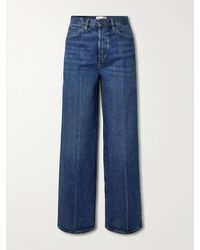 FRAME - The Collegiate High-Rise Wide-Leg Jeans - Lyst