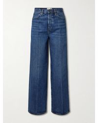 FRAME - The Collegiate High-Rise Wide-Leg Jeans - Lyst