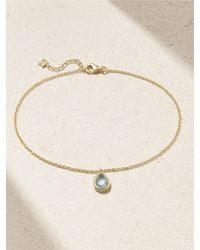 Mateo - 14-Karat Topaz Anklet - Lyst