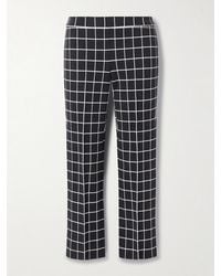 High Sport - Louis Cropped Checked Cotton-Blend Straight-Leg Pants - Lyst