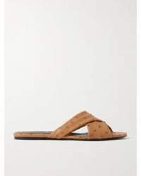 KHAITE - Liria Ostrich Sandals - Lyst