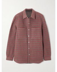 Rick Owens - Checked Wool-Felt Jacket - Lyst