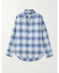 Matteau - Checked Cotton-Flannel Shirt - Lyst