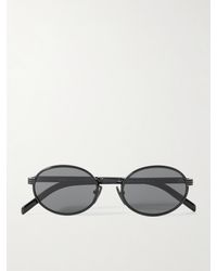 Prada - Oval-Frame Metal Sunglasses - Lyst