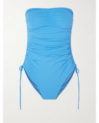 Melissa Odabash - Sydney Strapless Ruched Swimsuit - Lyst