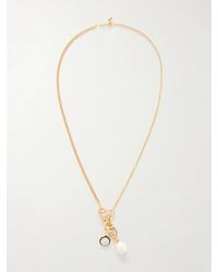 Roxanne Assoulin - The Double Drop-Tone, Cubic Zirconia And Enamel Necklace - Lyst
