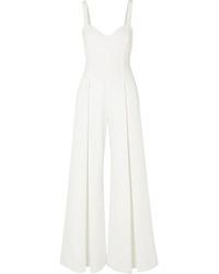 Emilia Wickstead Ellen Cloqué Jumpsuit - White