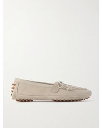 Le Monde Beryl - Mocassins En Daim À Broderies - Lyst