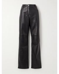 Magda Butrym - Leather Straight-Leg Pants - Lyst
