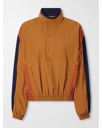 Saint Laurent - Logo-Embroidered Cropped Shell Jacket - Lyst