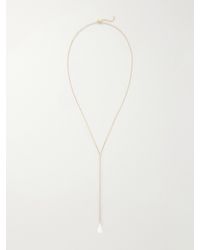 TOTEME - Drop Crystal-Embellished-Plated Necklace - Lyst