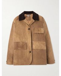 Stella McCartney - Corduroy-Trimmed Washed Organic Cotton-Canvas Jacket - Lyst