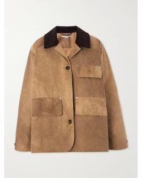 Stella McCartney - Jacke Aus Vorgewaschenem Biobaumwoll-Canvas Mit Cordbesatz - Lyst