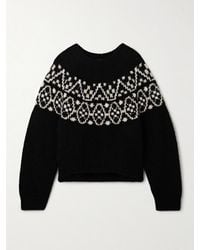 Nili Lotan - Chrissy Fair Isle Jacquard-Knit Cashmere And Silk-Blend Sweater - Lyst