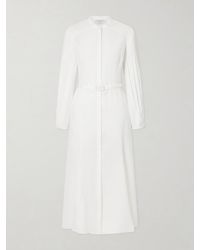 Gabriela Hearst - Lydia Belted Linen Midi Dress - Lyst