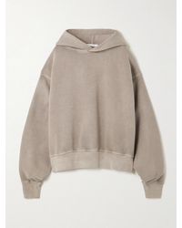 SLVRLAKE Denim - Cinch Cotton-Jersey Hoodie - Lyst
