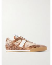 Chloé - Kick Snake-Effect Leather Low Top Sneakers - Lyst
