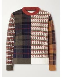 Barbour - Ashford Patchwork Wool-Blend Sweater - Lyst