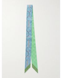 Gucci - Printed Silk-Twill Jacquard Scarf - Lyst