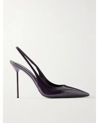 Paris Texas - 105 Lidia Patent-Leather Slingback Pumps - Lyst