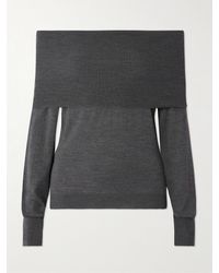 Stella McCartney - Off-The-Shoulder Virgin Wool Sweater - Lyst