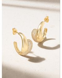 Jennifer Meyer - Small Double Dome Creolen Aus 18 Karat Mit Diamanten - Lyst