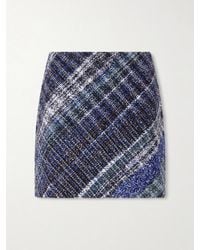 Missoni - Striped Metallic Crochet-Knit Mini Skirt - Lyst