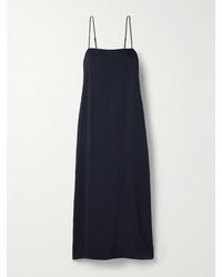 Tibi - Satin-Twill Midi Dress - Lyst