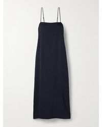 Tibi - Satin-Twill Midi Dress - Lyst